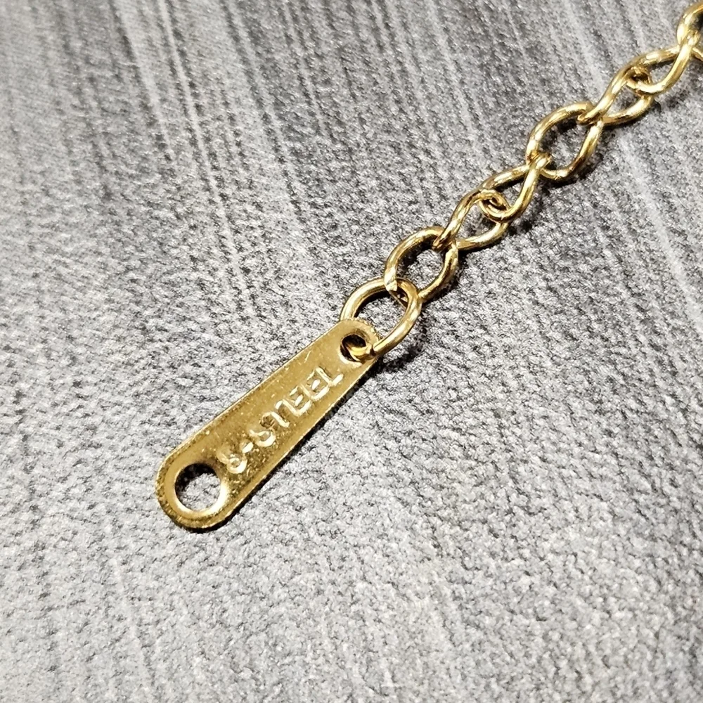 2 NEW Teddy Bear Pendants + Gold-Tone Stainless Steel Necklace Bundle | Trending